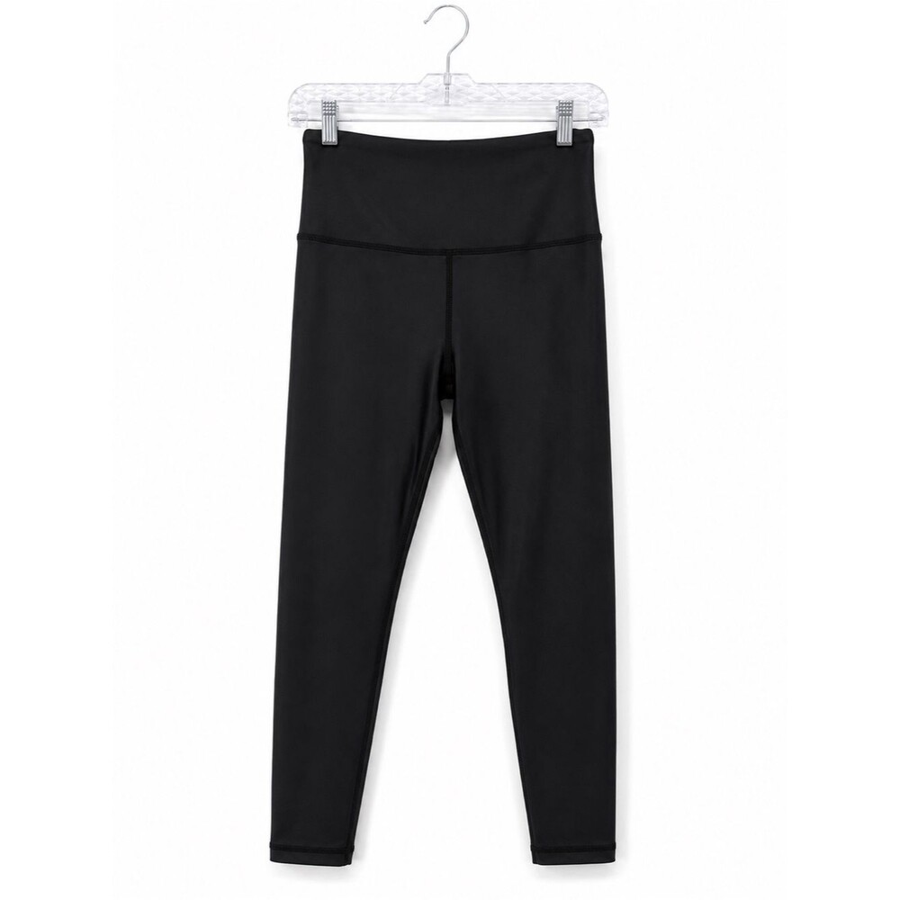 Zyia Active Black Metallic Shine Leggings Size 6-8 Athletic